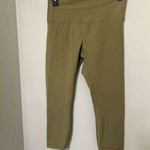 Lululemon Women’s Leggings Size 12 Olive Green Athletic Workout Gym EUC